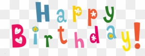 Happy Birthday Letters - Birthday Card Border Design