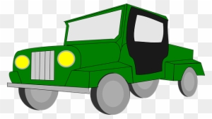 Jeep, Vehicle, Four-wheel Drive - Car Clipart 4 Wheels