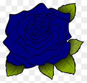 Blue Rose Svg Clip Arts 600 X 572 Px - Blue Rose Clipart
