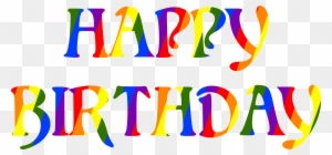 This Free Icons Png Design Of Happy Birthday Rainbow - Happy Birthday Designs .png
