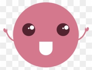 Kawaii Circle Emoticon Character - Extreme Geometry Dash Demon Face