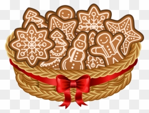 Gingerbread Clipart Christmas Treats - Christmas Gingerbread Cookies Png