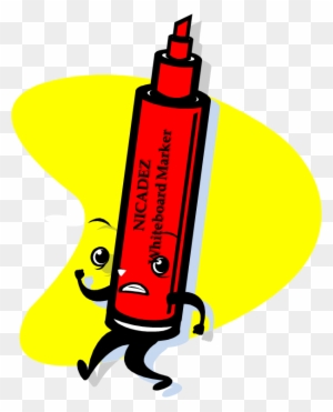 A Teacher's Idea - Dry Erase Markers Cartoon - Free Transparent PNG Clipart  Images Download