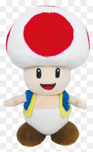 Little Buddy Toys Super Mario Blue Toad 7 Inch Plush