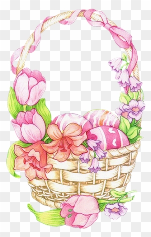 Pin By Doreen Nagler On Easter - Easter Basket Pink Clipart