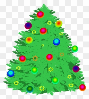 Christmas Tree Clip Art - Christmas Treewith Lights Clip Art Png