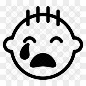 Crying Baby Icon Baby Girl Icones In Black And White Free Transparent Png Clipart Images Download