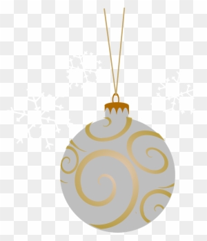 How To Draw A Christmas Ball, Bauble - Silver Christmas Ornament No Background