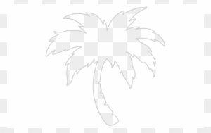 Clouds And Palm Trees - Logo Palm Tree Png