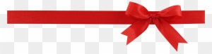 Banner Bow Png Transparent Image - Christmas Ribbon Transparent Background