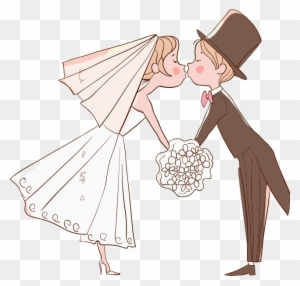Digi Stamp - Groom And Bride Kissing Cartoon - Free Transparent PNG Clipart Images Download Digi Stamp - Groom And Bride Kissing Cartoon - Free Transparent PNG Clipart Images Download