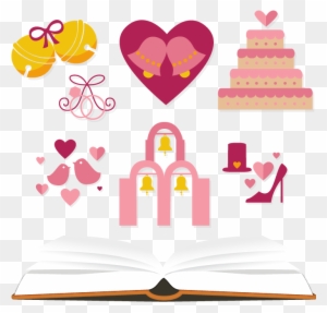 Wedding Diary - Wedding Heart Logo Vector Free