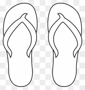 Flip Flop Clipart Black And White