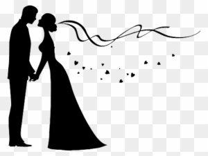 Bridegroom Wedding Invitation Silhouette - Wedding Couple Png Png