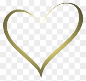 Heartshapegold2 - Heart Shape Gold Png