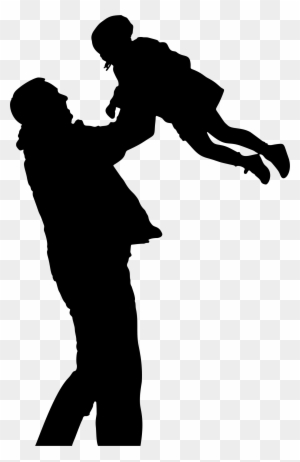 Clipart Father Playing With Daughter - Father And Daughter Silhouette