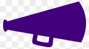 Cheer Megaphone Clipart - Purple Cheer Megaphone Clipart