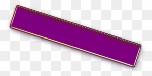 Purple Clipart Eraser - Ruler Clipart Hd