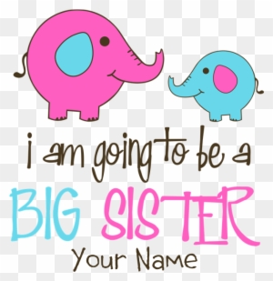 Favorite - Personalized Big Sister Elephant Picture Ornament