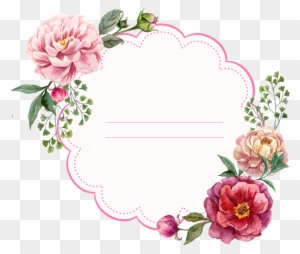 Picture Frame Flower Floral Design Stock Photography - Circular Rose Flower