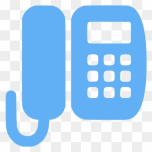 Tropical Blue Office Phone Icon - Office Phone Icon Png