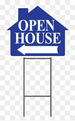 Open House W/frame 4 Pk - Yellow Open House Signs