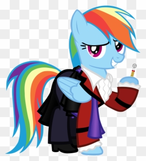Rainbow Dash As The 3rd Doctor By Cloudyglow - Mlp Doctor Who Rainbow Dash