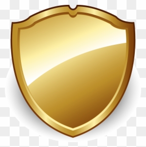 Shield Euclidean Vector Icon - Gold Badge Vector Png
