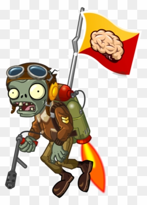 Castle In The Sky Flag Zombie - Pvz 2 Flag Zombie