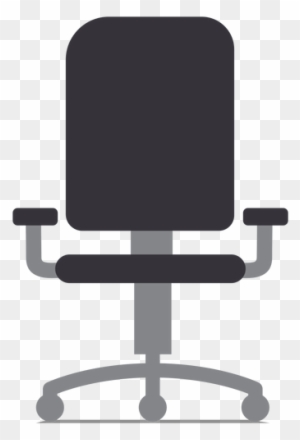 Elegant Rolling Chair Flat Rolling Chair Transparent - Office Chair Icon Png