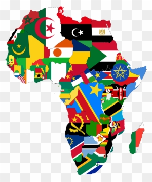 Africa Map Of Flags
