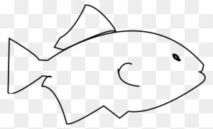 Fish Black And White Fish Clip Art For Kids Black And - Fish Sketch Easy Small