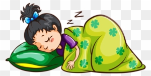 Personnages, Illustration, Individu, Personne, Gens - Girl Sleeping Clipart