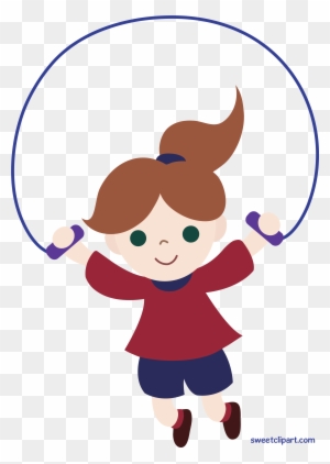 Clipart Girl Jumping Rope Clip Art Sweet - Jump Rope Clip Art