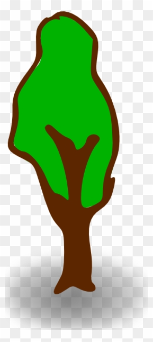 Free Vector Rpg Map Symbols Tree Clip Art - Symbol Of Tree In Map