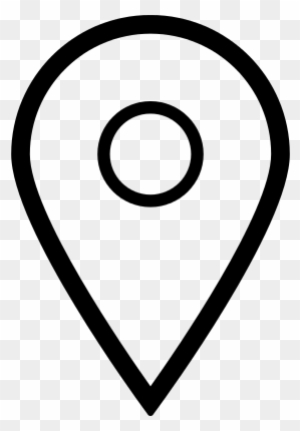 Map Mark Symbol Of Ios 7 Vector - Map Pointer Silhouette Png Symbol