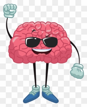 Cute Brain With Sunglasses Cartoon - Brain Cartoon - Free Transparent PNG  Clipart Images Download