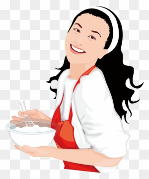 Cooking Woman Illustration - Woman Cook Png