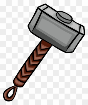 Mjolnir - Thor Hammer Clipart Marvel