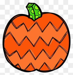 Patterned Pumpkin Clip Art - Patterned Pumpkin Clip Art