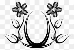 Black Rose Silhouette Design Free Clip Art Flower ~ - Clipart Floral Designs Png