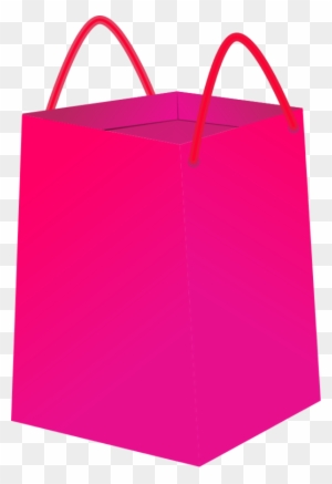 Shopping Bag Clipart - Pink Shopping Bag Clip Art