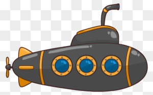 Cartoon Submarine Clipart Free To Use Public Domain - Submarine Clipart