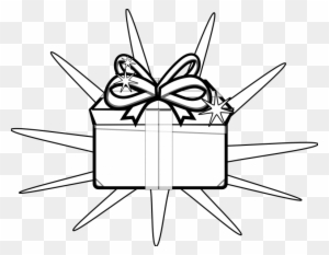 Present Black And White Free Holiday Clipart Black - Black And White Clip Art Of Presents