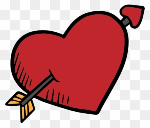 Size - Heart With Cupid's Arrow
