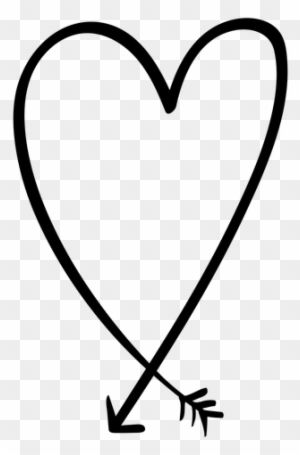 Heart Shaped Arrow Sticker Transparent Png - Love Arrow Transparent Png