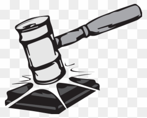 Gavel2 - Judicial Review Black And White