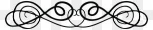 Free Clipart Of A Fancy Black And White Heart And Swirl - Vintage Symbol Png