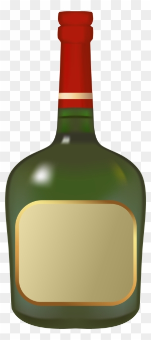 Alcohol Clipart Alcohol Bottle - Glass Bottle