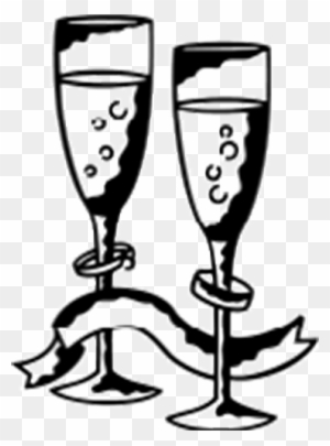 Wg-4a - Champagne Glass Clip Art